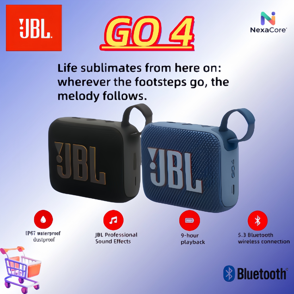 JBL GO4 Multi-Point Connect Bluetooth Speaker - Dual Device Switching ...