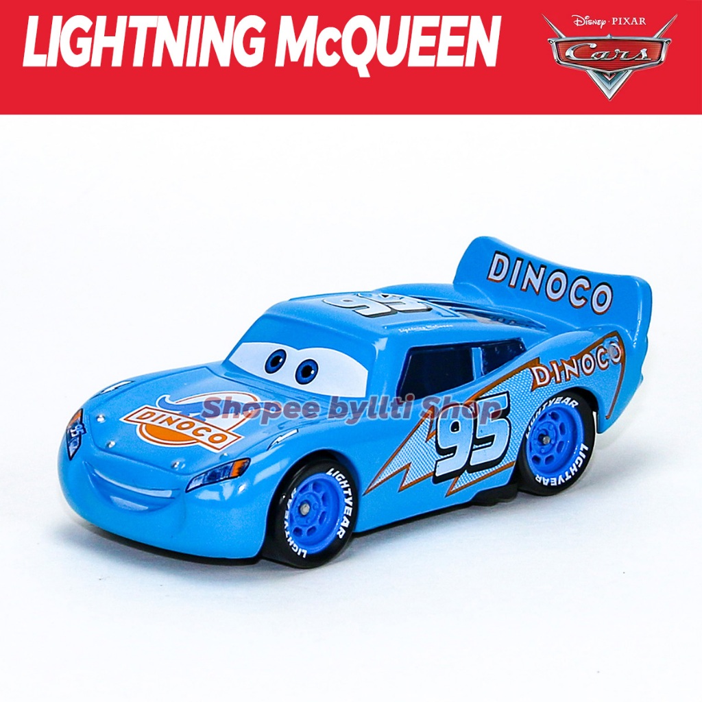 Mattel Disney Pixar Cars Dinoco Lightning McQueen 1:55 Diecast Car ...