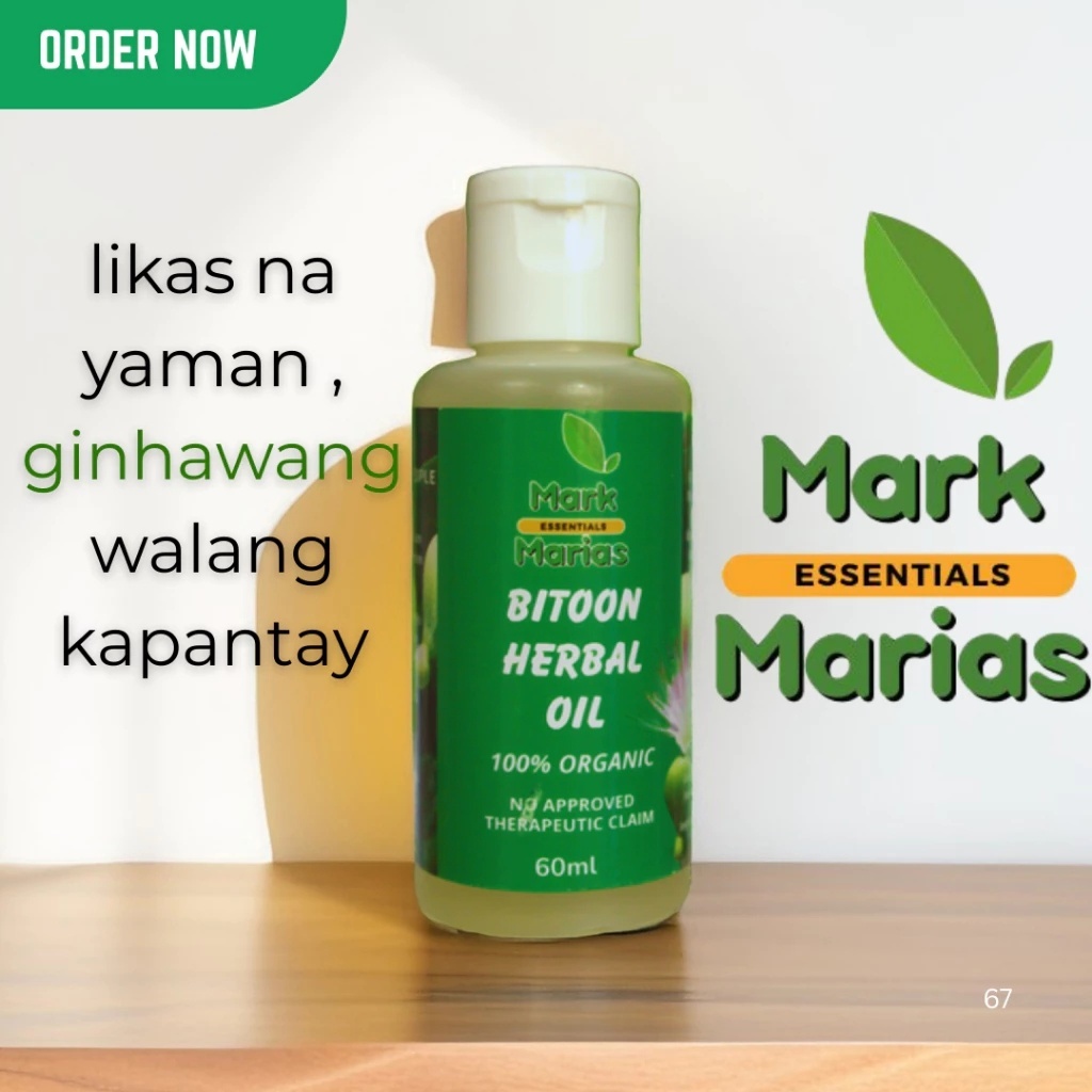 Bitoon Herbal Oil Mark & Maria’s Essentials 60 ml – Original Authentic ...