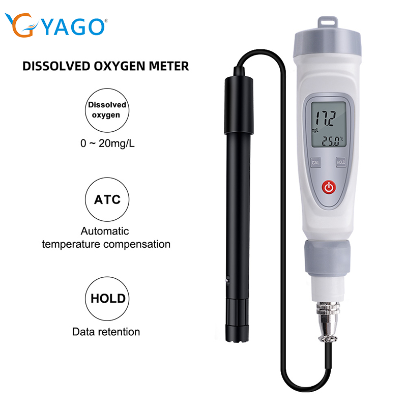 YAGO Portable Dissolved Oxygen Meter High-Precision 0-20mg/L Detection ...