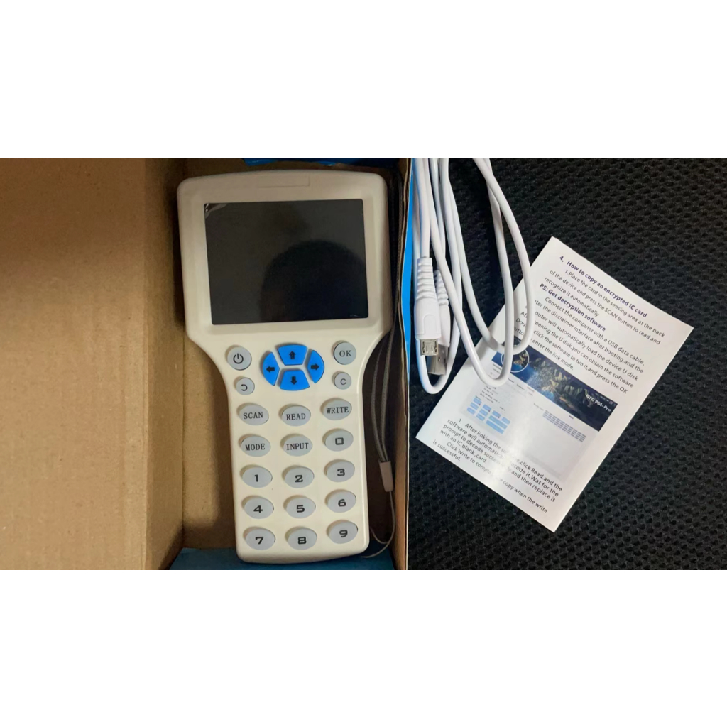RFID Copier Duplicator ID 125KHz NFC Reader Writer IC 13.56MHz ...