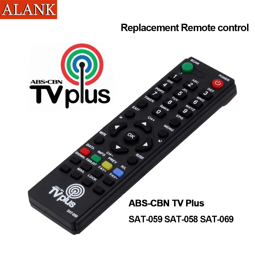 ALANK ABS-CBN TV Plus TV box Remote Control FOR TV Plus SAT-059 SAT-058 ...