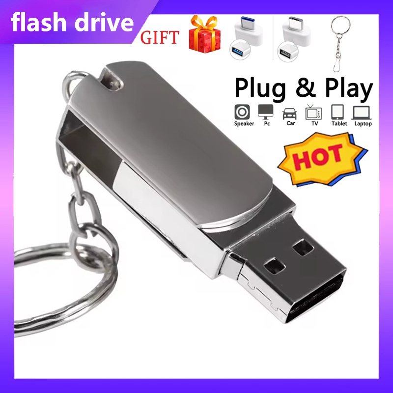 Metal Rotating Pen Driver 128GB/256GB/512GB/1TB/2TB/8GB/16GB/32GB/64GB ...