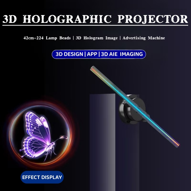 Naked Eye 3D Holographic Fan, Three-Dimensional Rotating LED Display ...