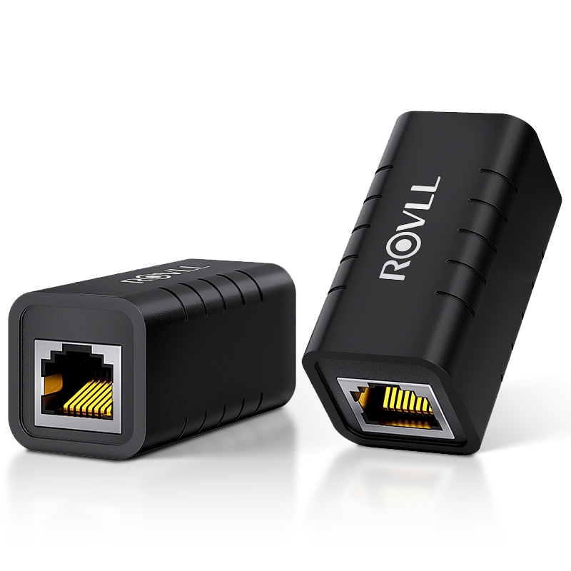 ROVLL RJ45 Inline Coupler Ethernet Cable Lan Extender Keystone Network ...