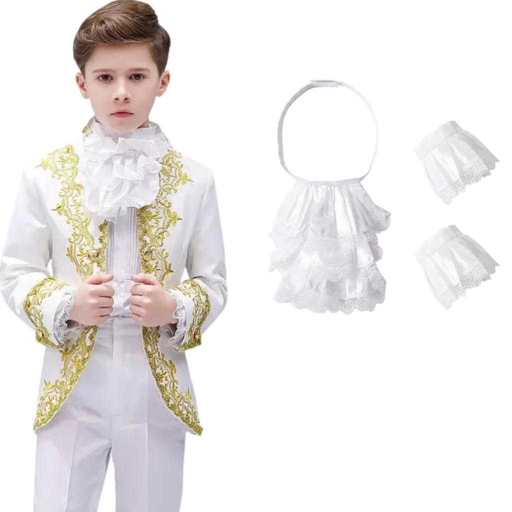 Necktie for Kids Palace Collar Flower Prince Costume Accessories ...