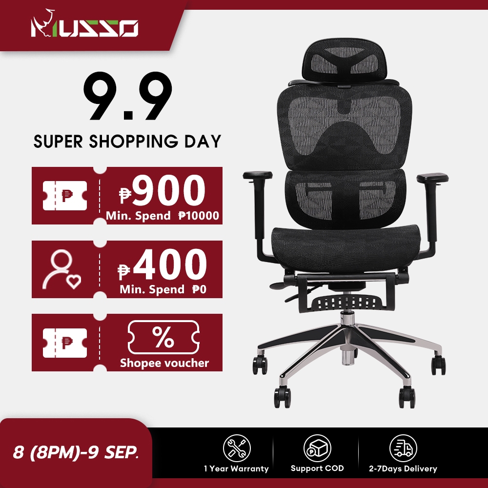 Musso Ergonomic Chair MUSSO E600 PRO Ergonomic Chair With 3D