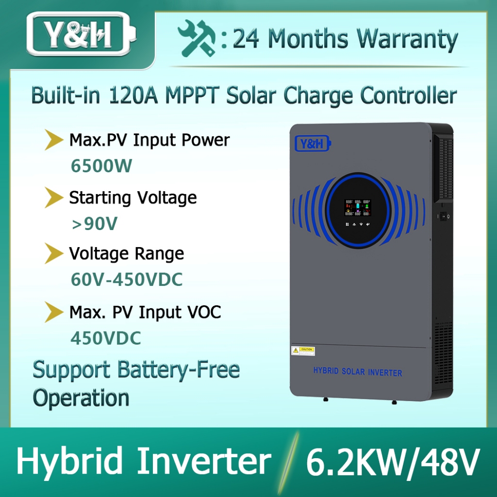 ANJ 6200W Solar-Hybrid-Wechselrichter 48V Auf 230V  Produktbild-Vorschau 1