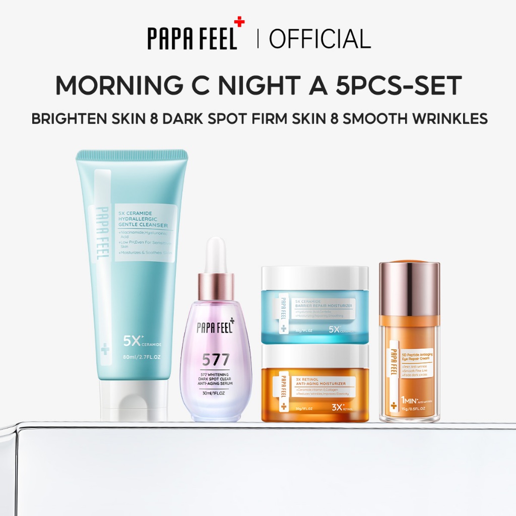 PAPA FEEL [FDA] [Morning C Night A 5PCS-Set] 577 Dark Spot