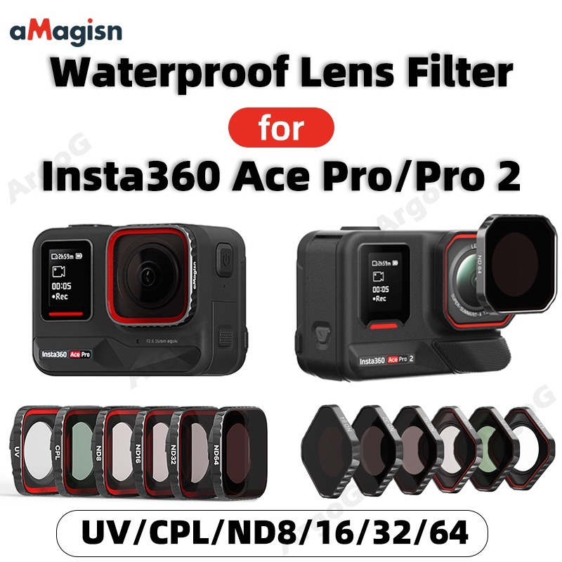 Filtre de Plongée Étanche et Antibuée pour Insta360 Ace Pro 2 - Maison Du Drone
