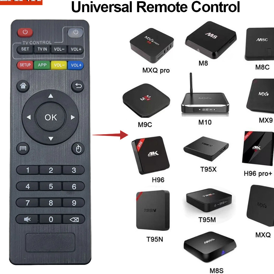 For new MXQ Pro Universal Remote Control for 4K Android Ultra HD TV Box ...