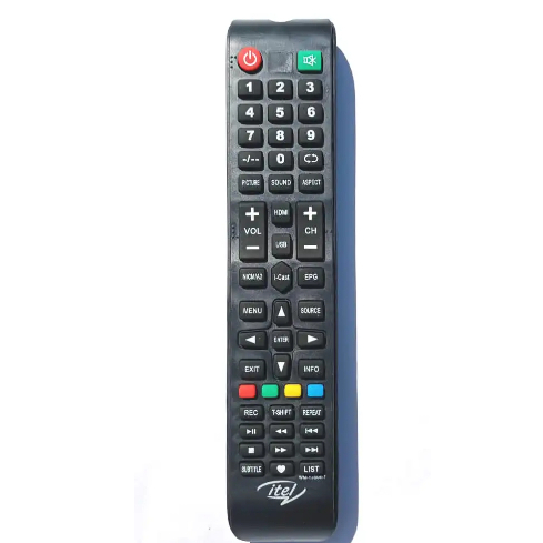 Itel Smart TV Remote Control ITEL TV REMOTE CONTROL BLACK MITITLVC ...