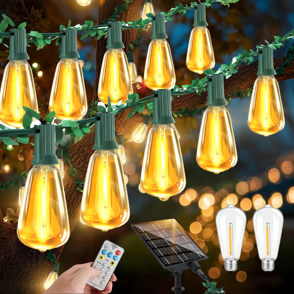 15M Solar Outdoor Waterproof Lights LED Bulbs Solar lights Patio ...