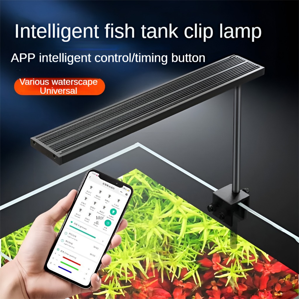 APP Controlled Smart Aquarium Clip Light with High CRI, Full Spectrum ...