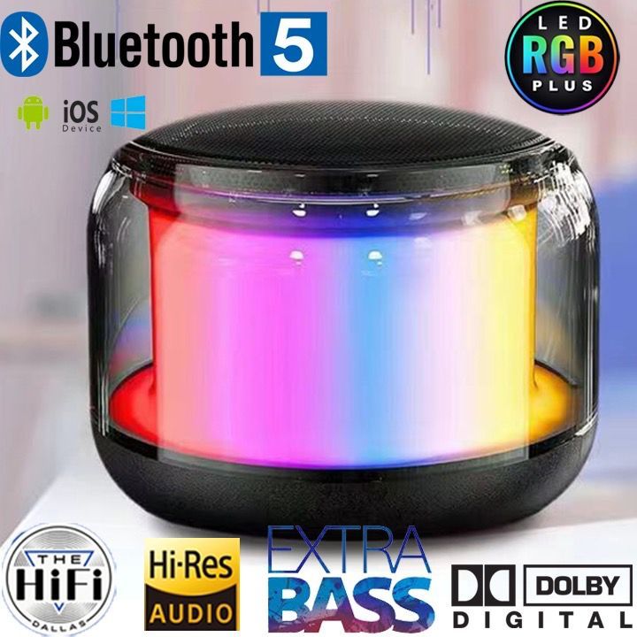 Hot sell S300 mini Bluetooth Speaker RGB LED Outdoor Wireless portable ...