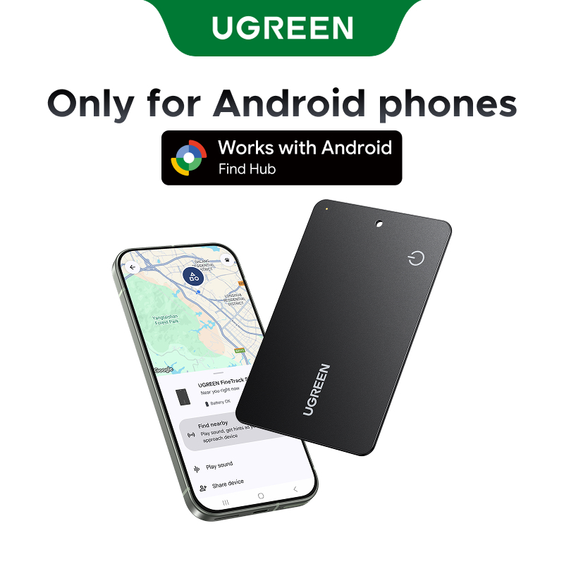 UGREEN FineTrack Slim G Bluetooth Tracker Tags Work with Find Hub (Android Only), 1.7mm Ultra-Slim Wallet Card Finder, IP68 Waterproof Tracker Card for Wallet, Key, Luggage | Shopee Philippines