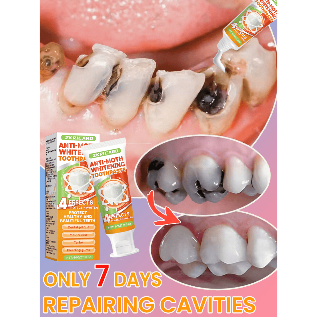 Fluoride-containing probiotic toothpaste repairs cavities,prevents ...