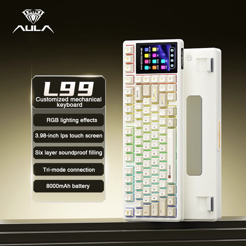 aula-l99-smart-display-mechanical-keyboard-tri-mode-touch-control