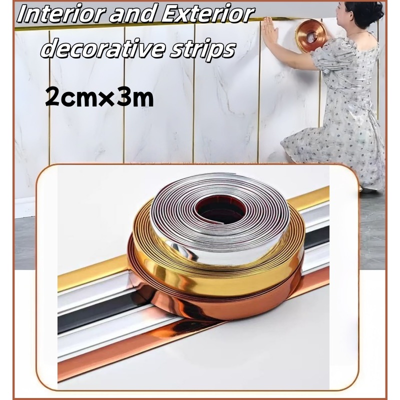 3m Wall Trim/Corners Decorative Strips/Ceiling Lines Wall Molding Tap ...