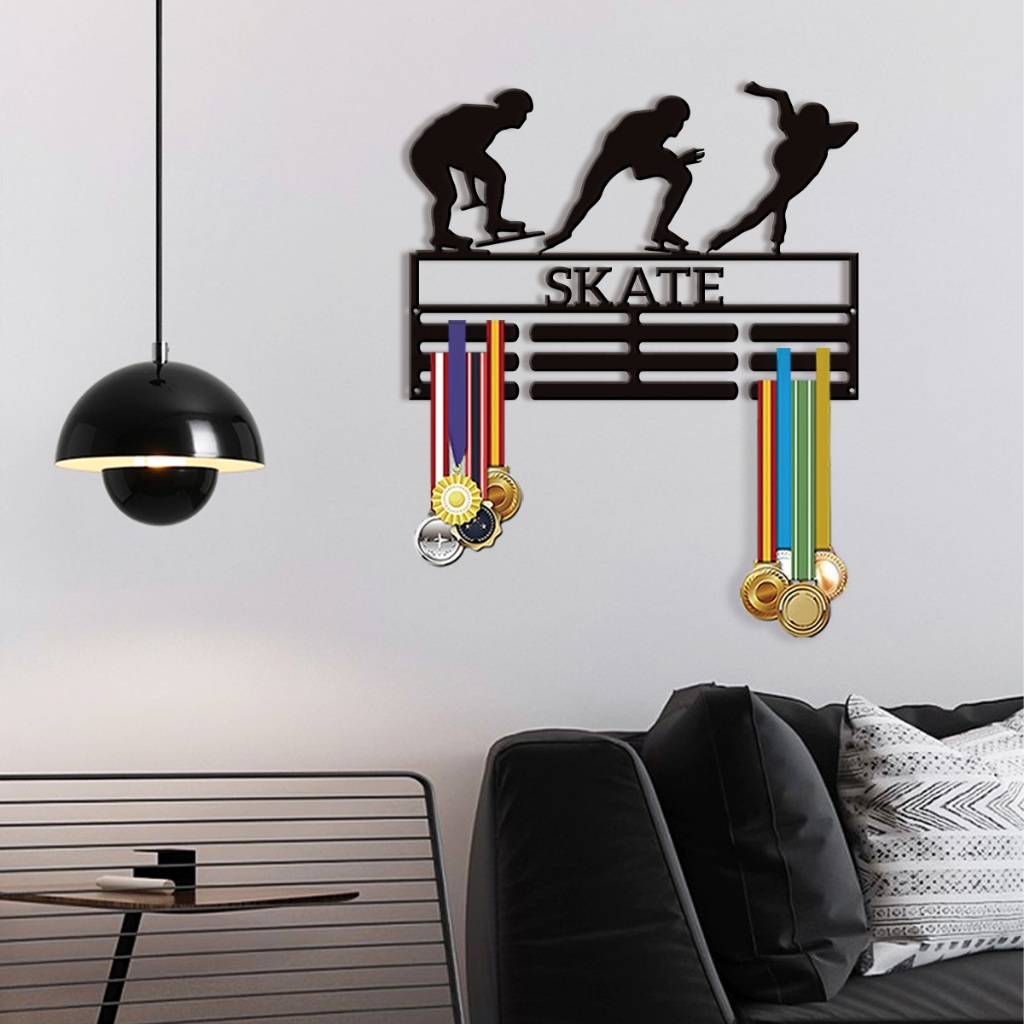 1pc skate shape Metal Medal rack Display,As Wedding Gift Ramadan Gift ...