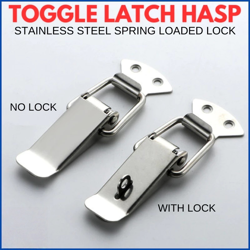 4/10pcs Stainless Stee Spring Loaded Toggle Lock Clasp Cold-Rolled ...