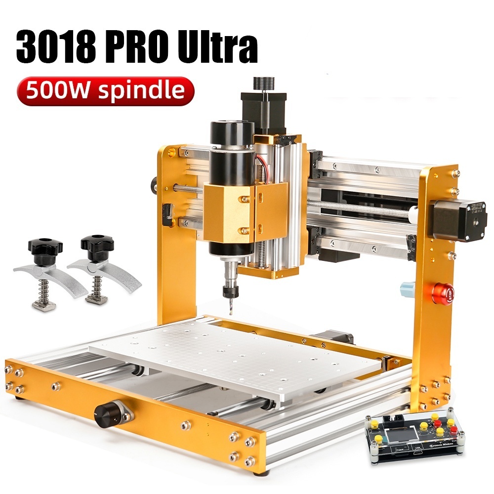 LUNYEE 3018 Pro Ultra CNC Router 500W All-Metal Engraver Machine Limit ...
