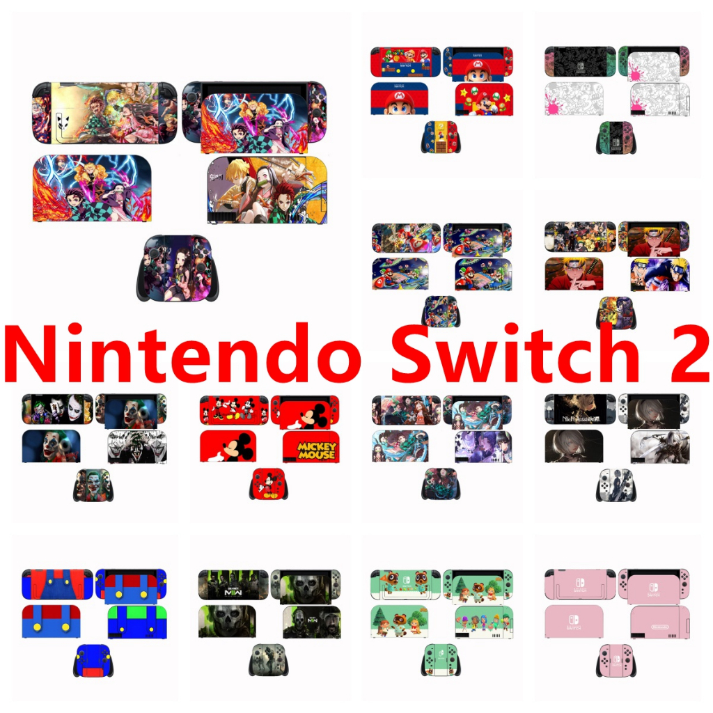 62 Colors Skin Sticker Compatible with Nintendo Switch 2 (2025) Vinyl ...