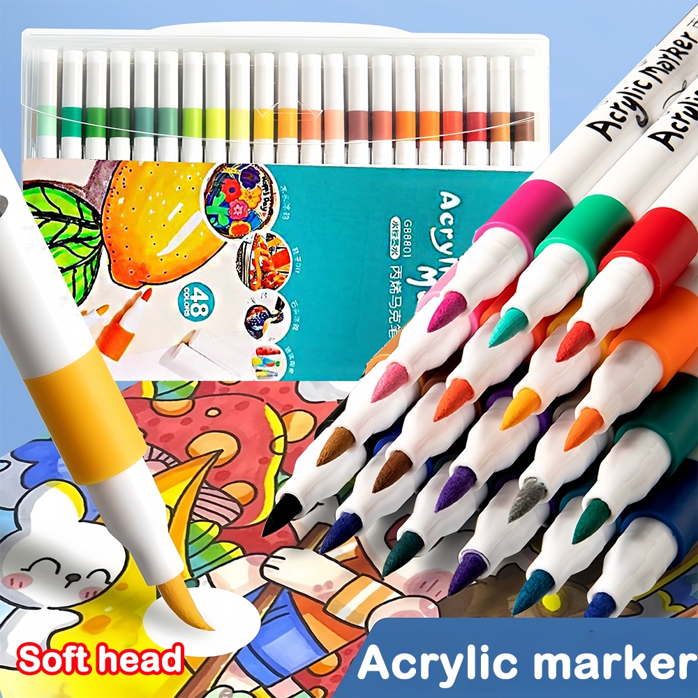 Acrylic marker Waterproof paint Non Fading Graffiti painting art ...