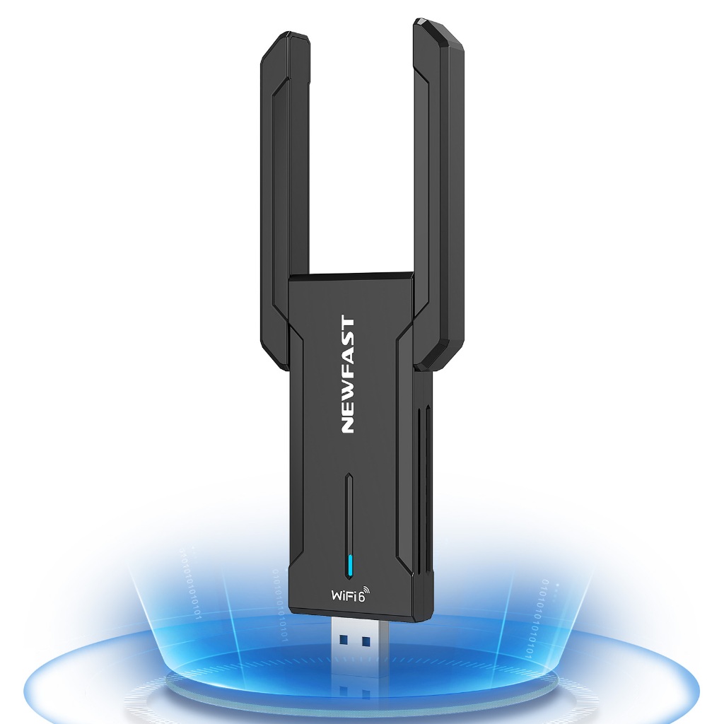 NEWFAST AX5400 Wireless USB WiFi Adapter,USB3.0 Tri-band Driver-Free Wi ...