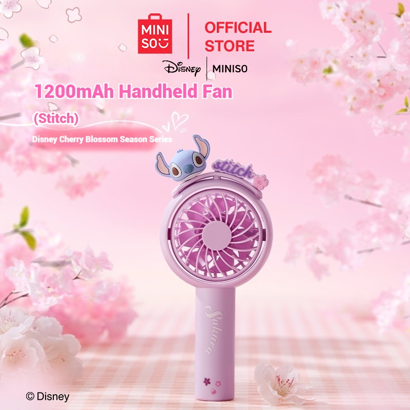 MINISO Official Disney Sakura Season Series 1200mAh Handheld Fan ...