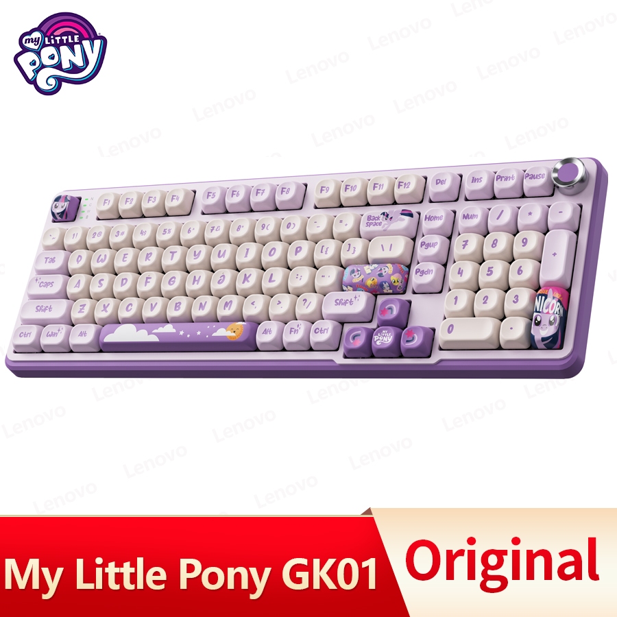 My Little Pony GK01 Mechanical Keyboard Wireless 101 Keys Hot-Swap RGB ...