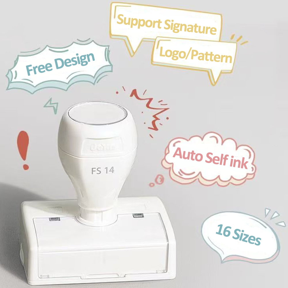 DeYin Self-Inking Stamp Personalized Signature Stamp Custom Rubber ...