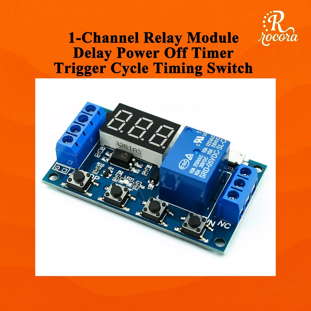 H56HR Digital Delay Relay Module – Adjustable Trigger Timing Cycle, 12V 24V, Unbranded