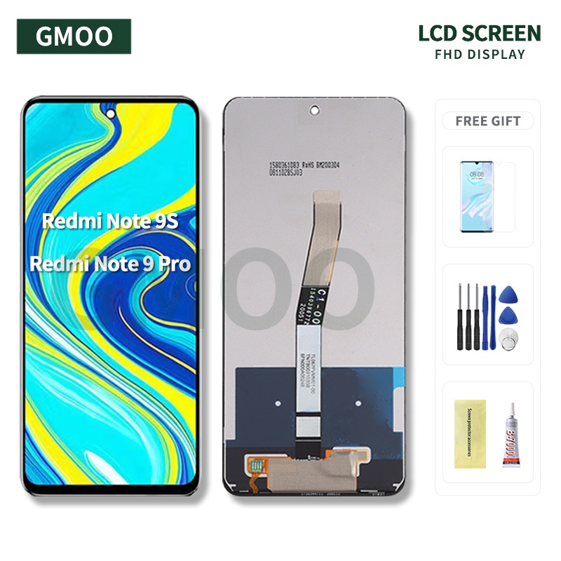 For Xiaomi Redmi Note 9S Note 9 Pro LCD Screen Replacement FHD Display ...