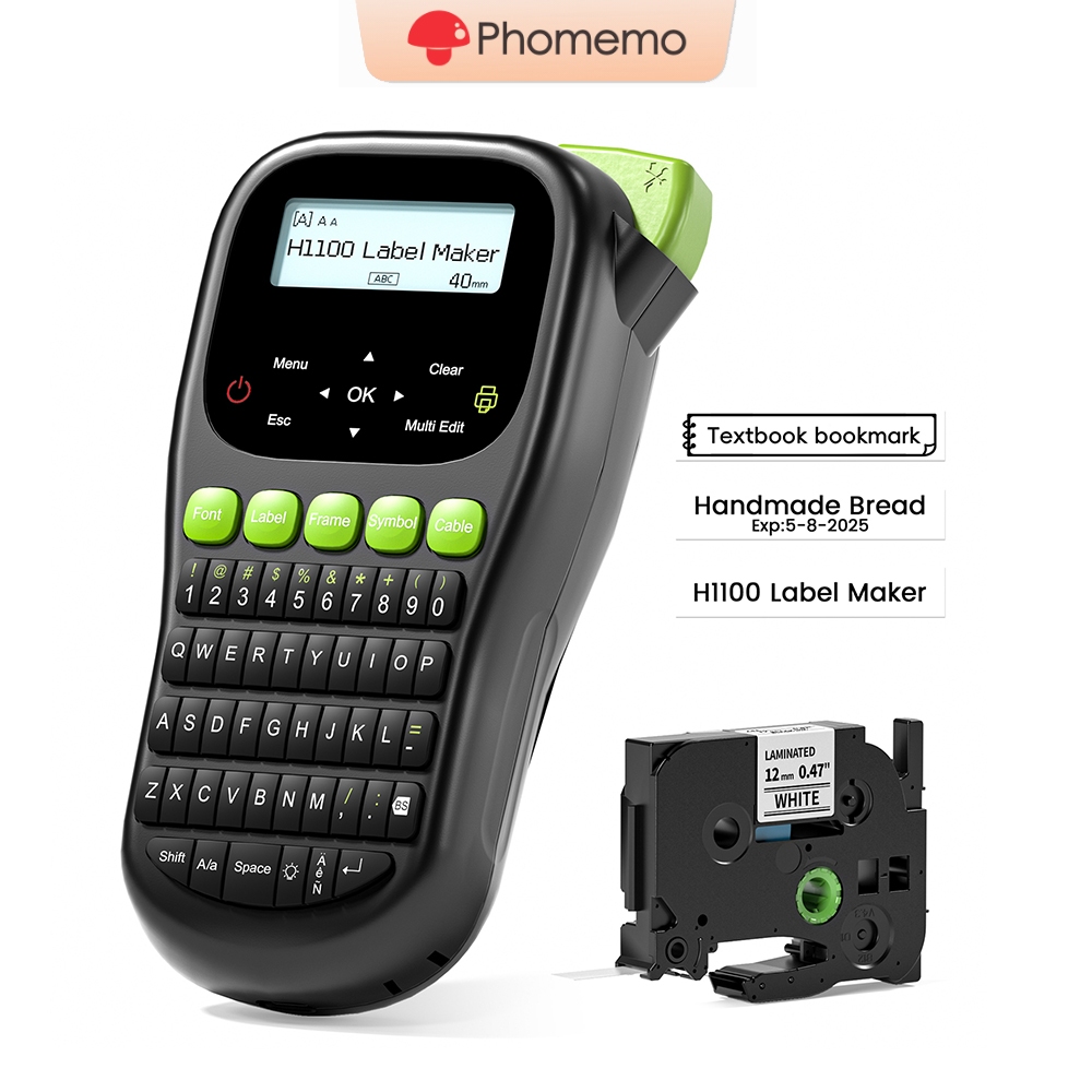 Phomemo H1100 Label Maker With Tape,Handheld Labeling Maker,Upgraded ...