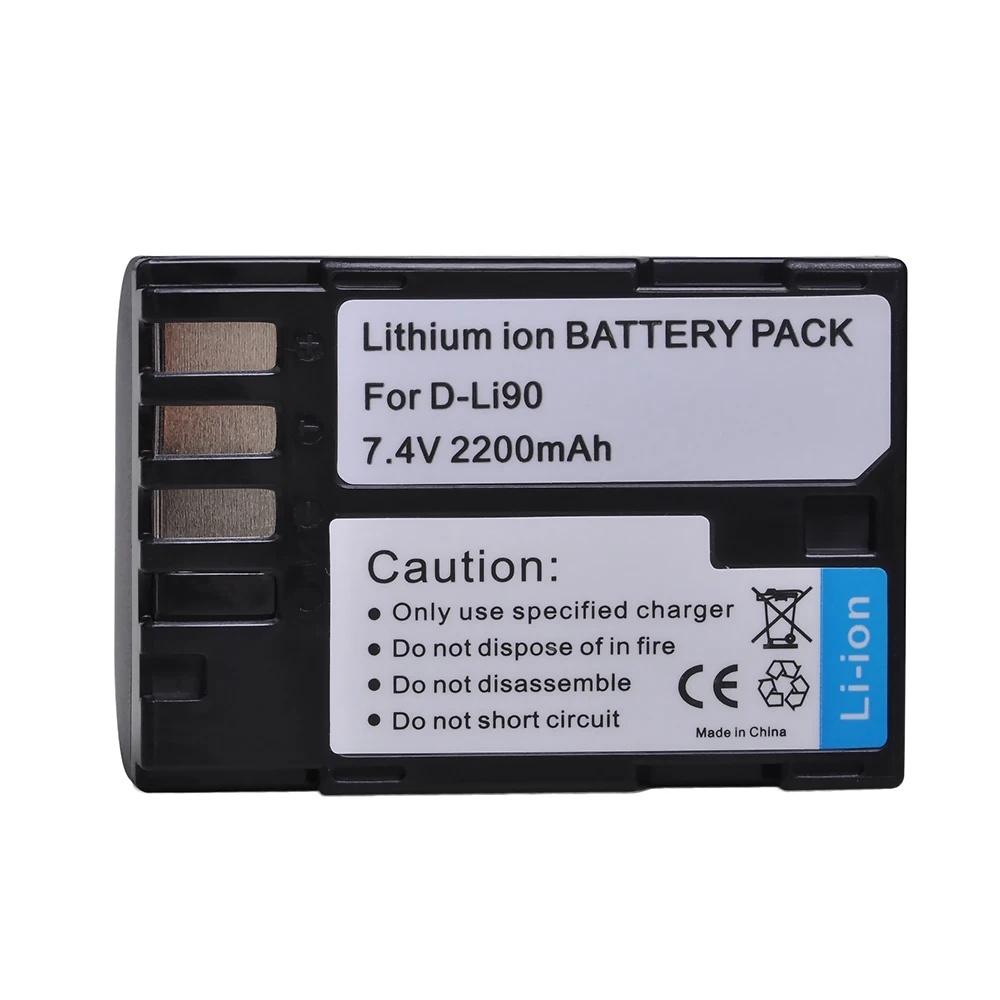 Kastar 2900mAh Li-Ion Battery For Pentax D-Li90 - K-3, K-5 II, K-7, 645D, 645Z