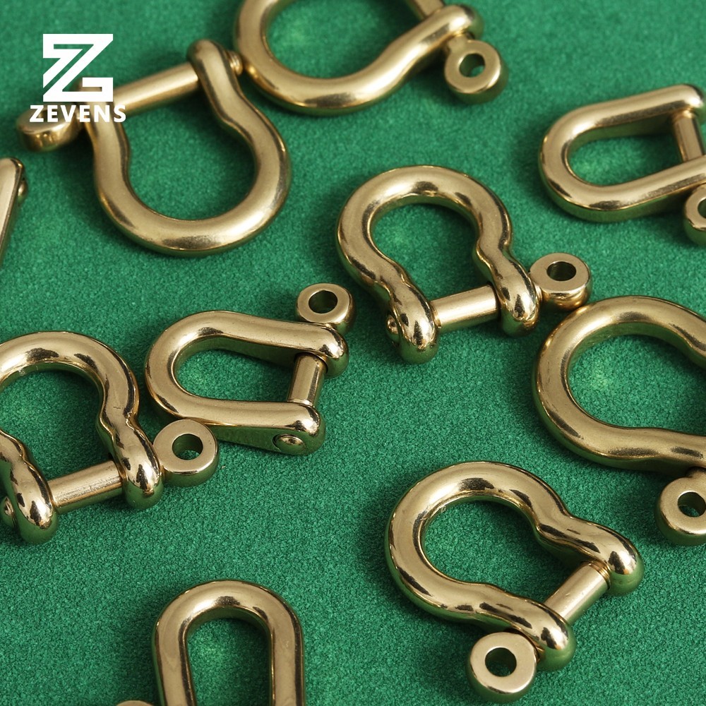Solid Brass Bow Shackle D-ring Chain Hook Fob Key Joint Connect D-Ring ...