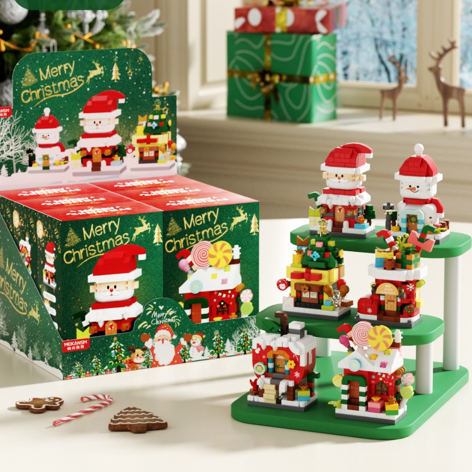 Toys gifts Christmas series buidling Block Merry Christmas Boy Girl ...