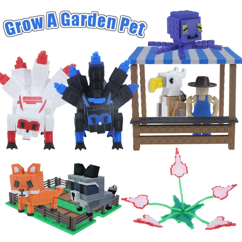 Roblox Game Grow A Garden Pet Action Figure Raccoon Corrupted Kitsune T ...