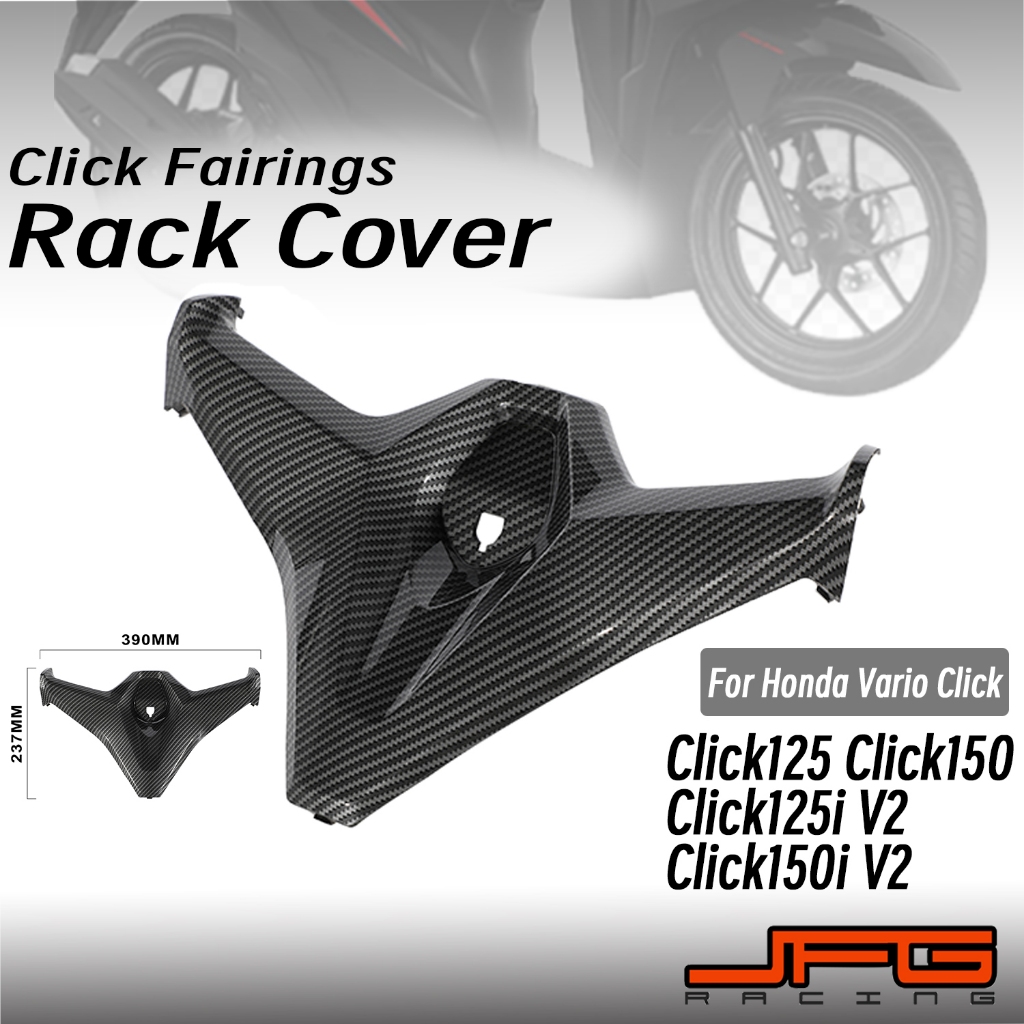 For Honda Click v2 125 150 Rack Cover Carbon Fiber Pattern Motorcycle ...