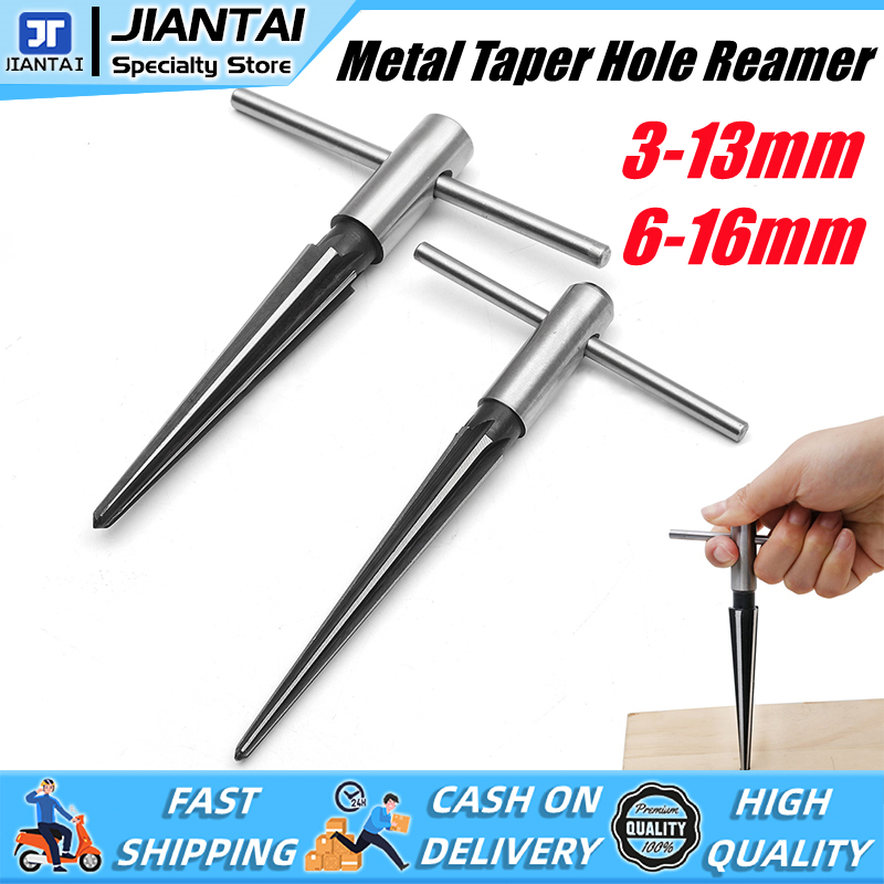 Held Reamer T Handle Tapered Hole Reamer 6 Fluted Chamfer Reaming Set ...