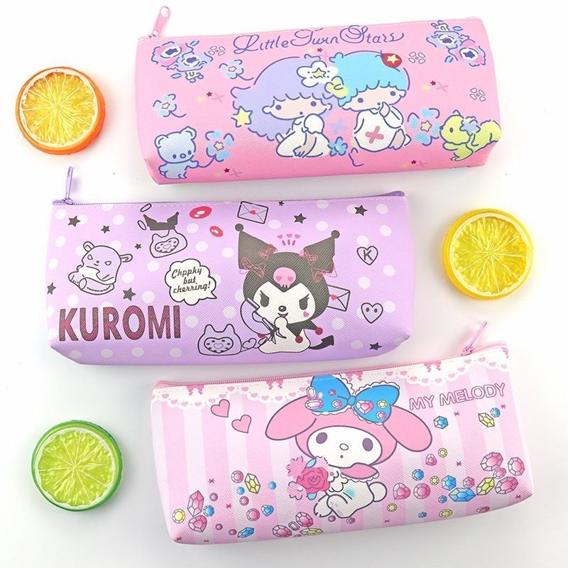 WShen Pencil Case Sanrio PU Cute Stationery Box Kuromi Pencil Bag ...