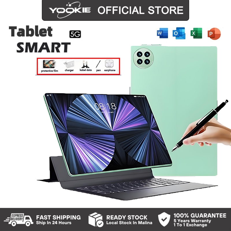 Yookie Camon/Smart Tablet Brand NEW 10.1-inch screen 12+512GB storage ...