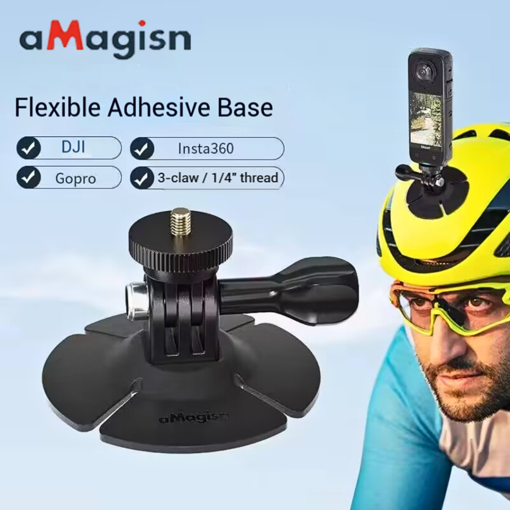 aMagisn Action Camera Flexible Adaptive Fixed Base For Insta360 X5 X3 ...
