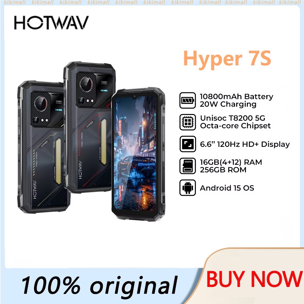 HOTWAV Hyper 7S Rugged Smartphone Android 15 10800mAh 20W 5G Global ...