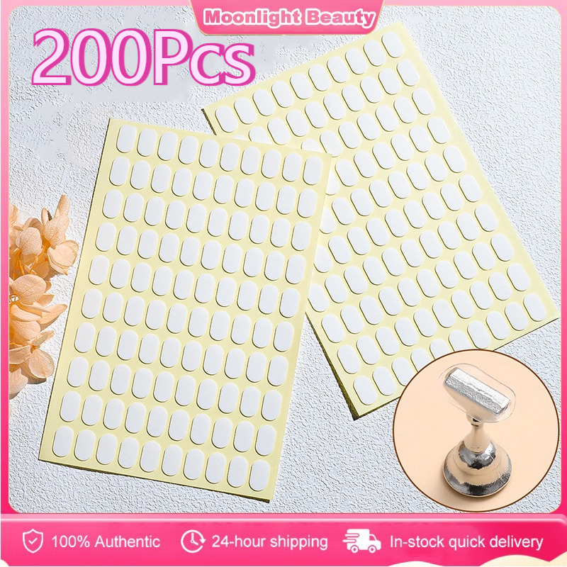200Pcs Nail Stand Double Sided Tape Nail Adhesive Sticky for False ...