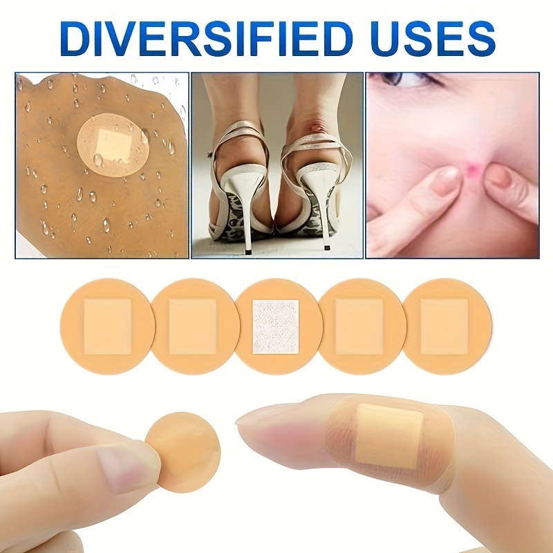 100pcs Mini Band Aids Round Bandage Waterproof Hemostatic Sticker ...