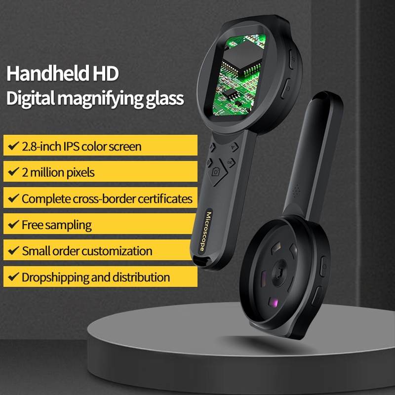 Handheld Digital Magnifier 2.8in IPS Screen Portable 2MP 100X ...