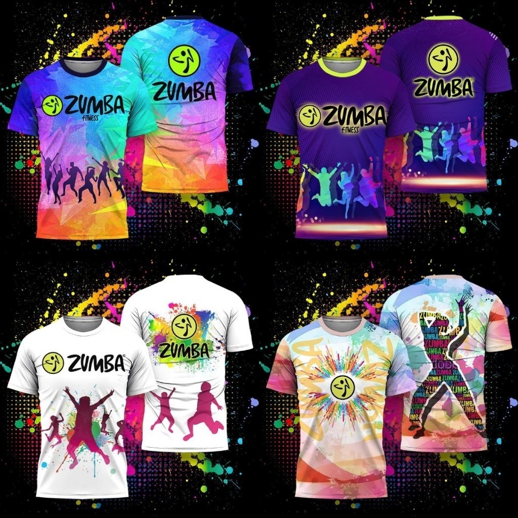 【Free Custom Name & Number】Zumba Quick Drying T-shirt Rainbow ...