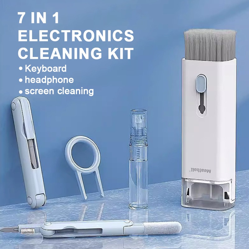 7 IN 1 Electronics Cleaning Kit with Flocking Sponge and Keycap Puller ...